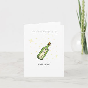 Tarjeta de felicitación, tarjeta de enhorabuena. T