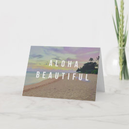 Tarjeta de felicitación Tarjeta de saludo Aloha he
