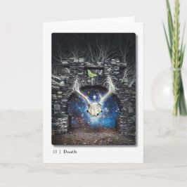 Tarjeta de felicitación Tarot de 13 Muerte