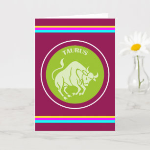 Tarjeta de felicitación Tauro