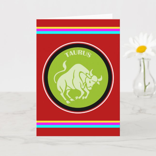 Tarjeta de felicitación Taurus (Planta pequeña)