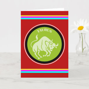 Tarjeta de felicitación Taurus