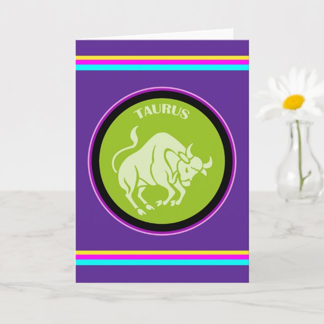 Tarjeta de felicitación Taurus (Planta pequeña)