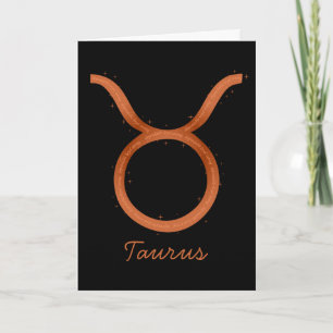 Tarjeta de felicitación Taurus - en blanco