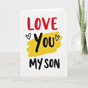 Tarjeta de Felicitación 'Te Amo Hijo Mío'
