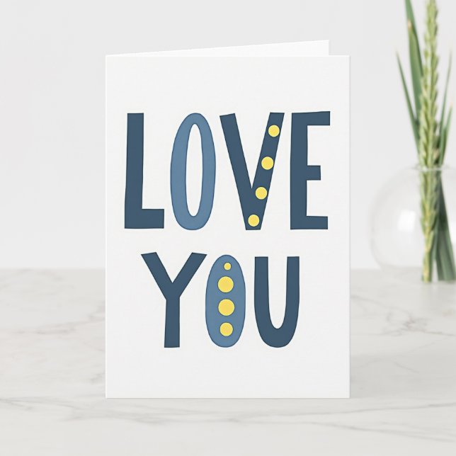 Tarjeta de Felicitación 'Te Amo Siempre' (Anverso)