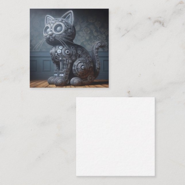 Tarjeta de felicitación Techline Kitten (Anverso / Reverso)