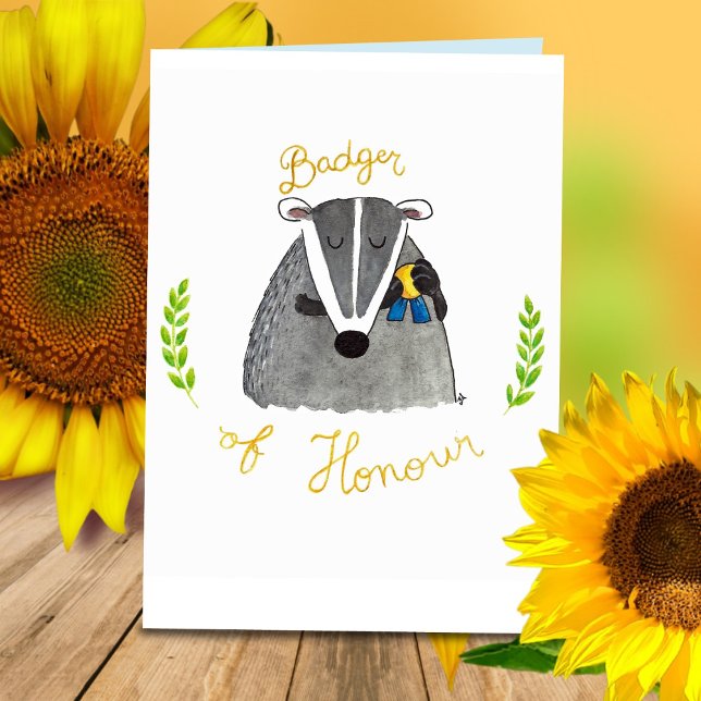 Tarjeta de felicitación Tejón de Honor de Nicole J (Subido por el creador)