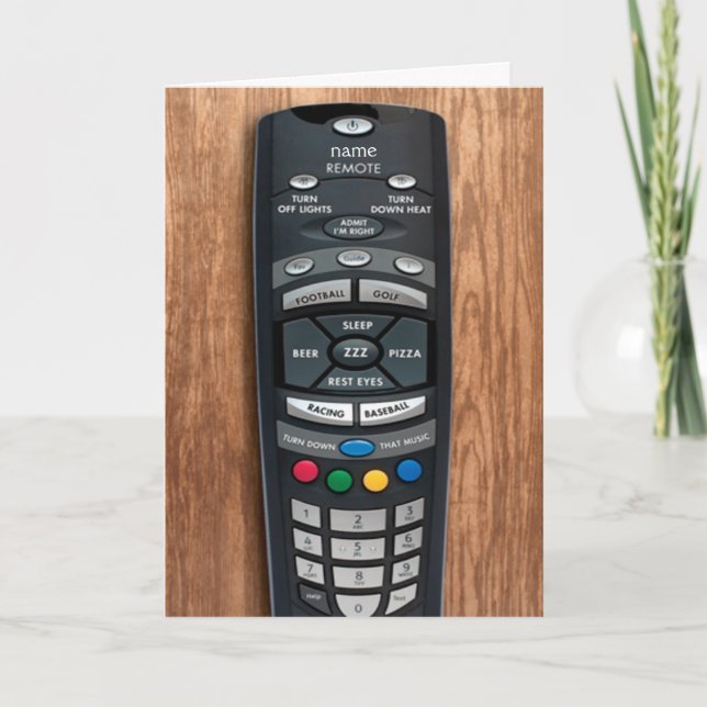 Tarjeta de felicitación teledirigida feliz del día (Anverso)