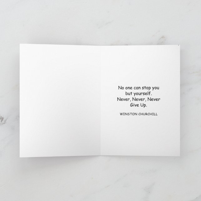 Tarjeta de felicitación temática al golf (Interior)