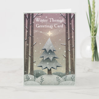 Tarjeta de Felicitación Temática de Invierno Perso