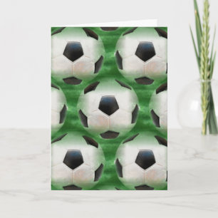 tarjeta de felicitación temática del fútbol