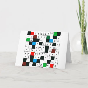 Tarjeta de felicitación temática para navidades