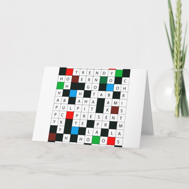 Tarjeta de felicitación temática para navidades (Anverso)