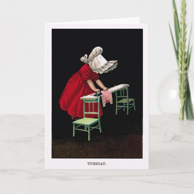 Tarjeta de felicitación temprana de martes (Anverso)