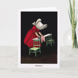 Tarjeta de felicitación temprana de martes