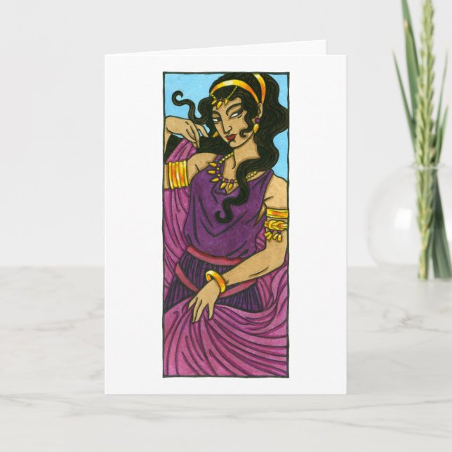 Tarjeta de felicitación Terpsikhore (Anverso)