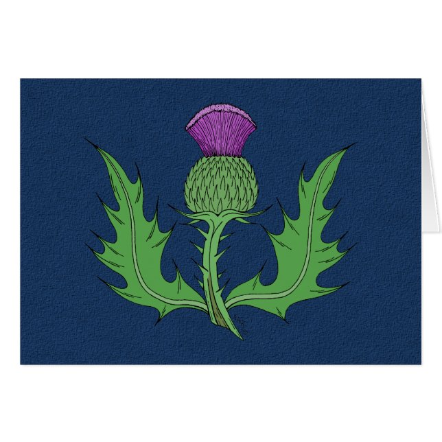 Tarjeta de felicitación Thistle (Anverso (Horizontal))