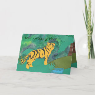 Tarjeta de felicitación Tiger