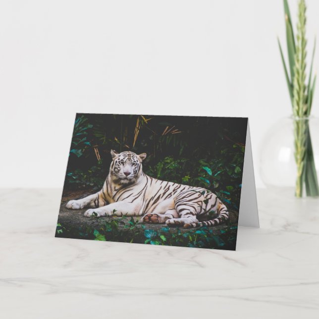 Tarjeta de felicitación Tiger (Anverso)