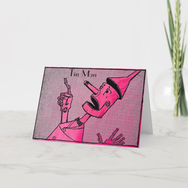 Tarjeta de felicitación Tin Man (Anverso)