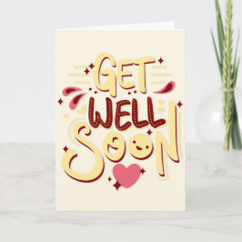 Tarjeta de felicitación - tipografía amarilla