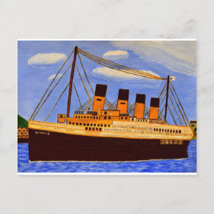 Tarjeta de felicitación Titanic Ship
