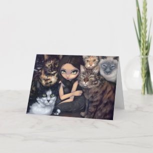Tarjeta de felicitación "Todo se trata de los gato