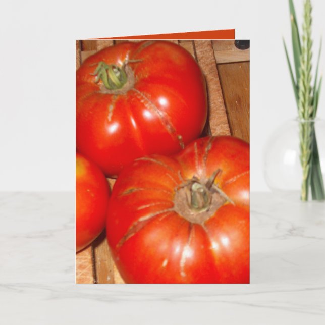 Tarjeta de felicitación/tomates diarios (Anverso)