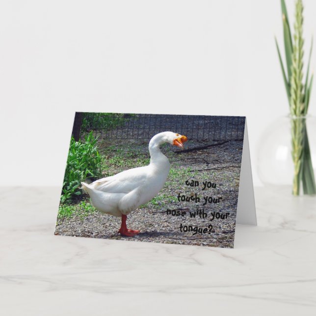 Tarjeta de felicitación tonta del cumpleaños del (Anverso)