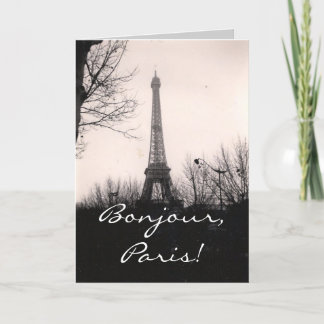 Tarjeta de felicitación/torre Eiffel