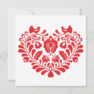 Tarjeta de felicitación tradicional para ornamento