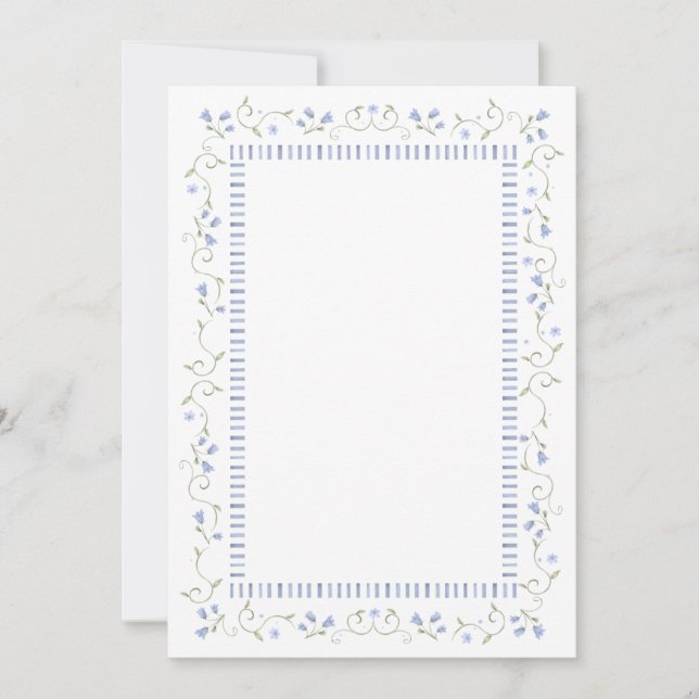 Tarjeta de felicitación Traditional Blue (Anverso)