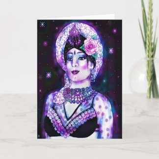 Tarjeta de felicitación tribal de la diosa