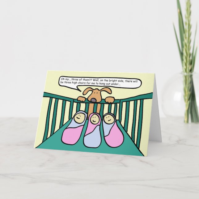 Tarjeta de felicitación Triplets (Anverso)
