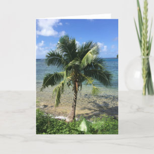 tarjeta de felicitación tropical