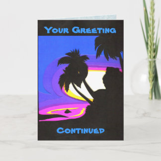 Tarjeta de felicitación Tropical Sunset