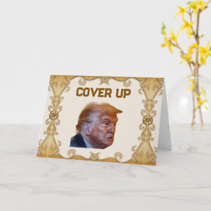 Tarjeta de felicitación Trump Cover Up