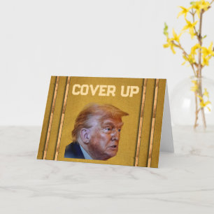 Tarjeta de felicitación Trump Cover Up