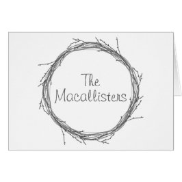 Tarjeta de felicitación Twigs & Vines