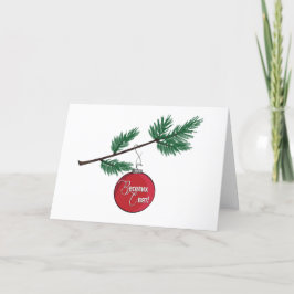 Tarjeta de felicitación ucraniana - feriado de Nav