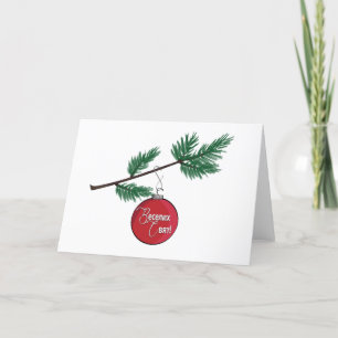 Tarjeta de felicitación ucraniana - feriado de Nav
