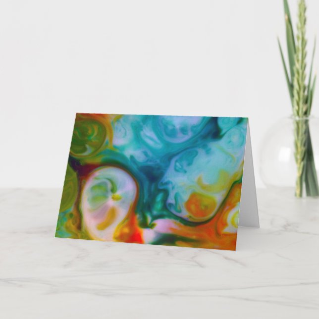 Tarjeta de felicitación "Un día en la playa" (Anverso)