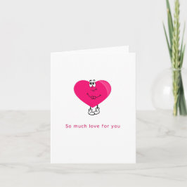 Tarjeta de felicitación, una tarjeta de corazón li