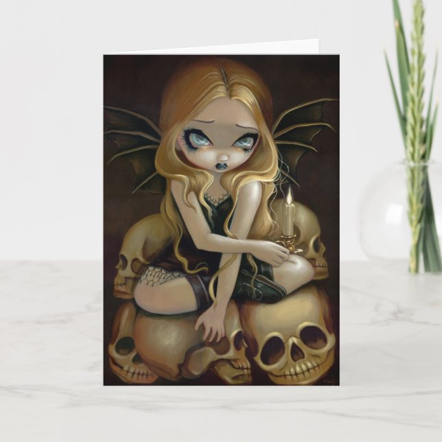 Tarjeta de felicitación "Una vela en la oscuridad" (Anverso)