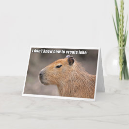 Tarjeta de felicitación Unfunny del Capybara