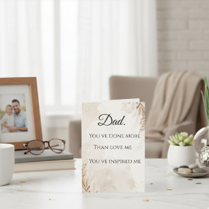 Tarjeta de felicitación única para papá