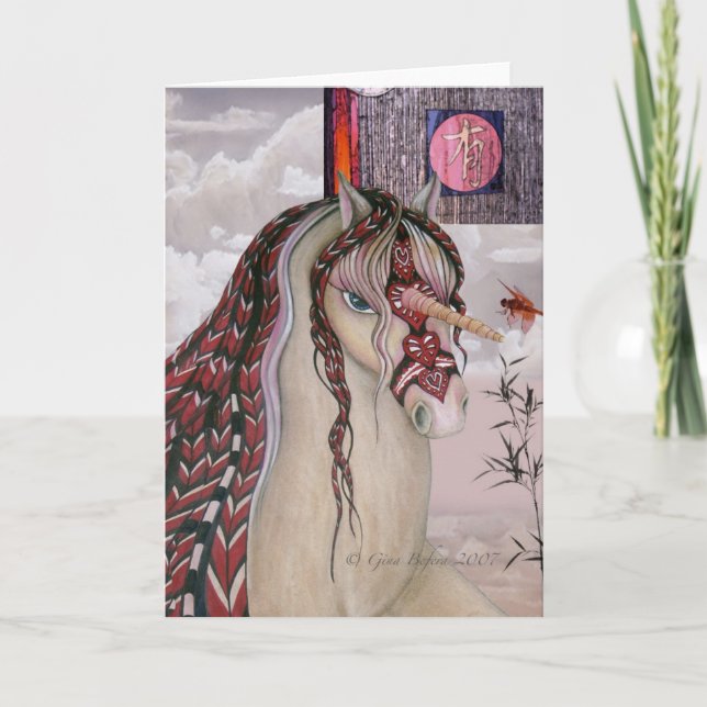 Tarjeta de felicitación Unicorn (Anverso)