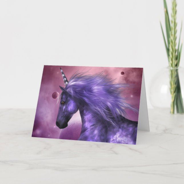 Tarjeta de felicitación Unicorn (Anverso)