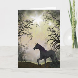 Tarjeta de felicitación unicornio Fantasy